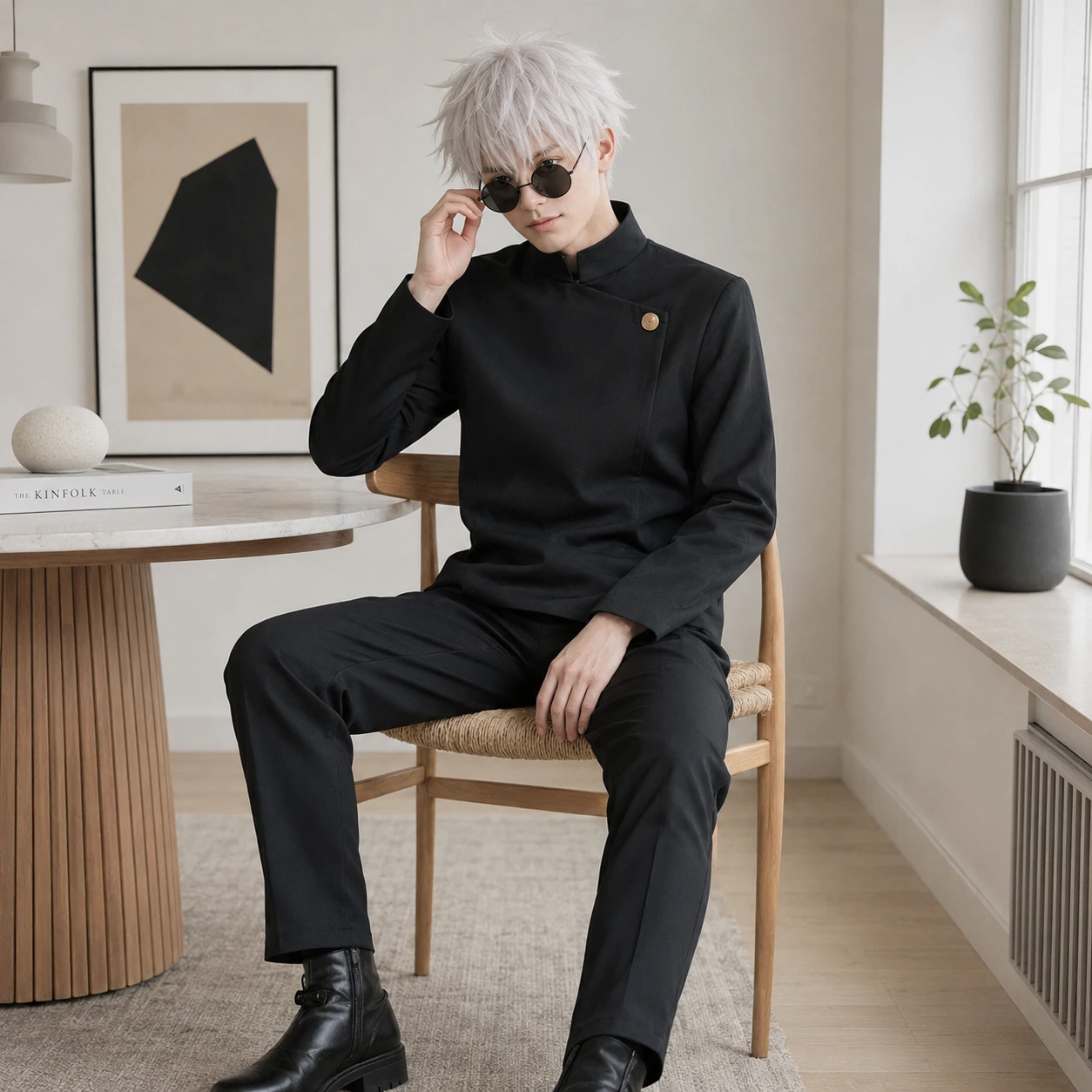 Cosplaydräkt för maskerad med uniformsstil