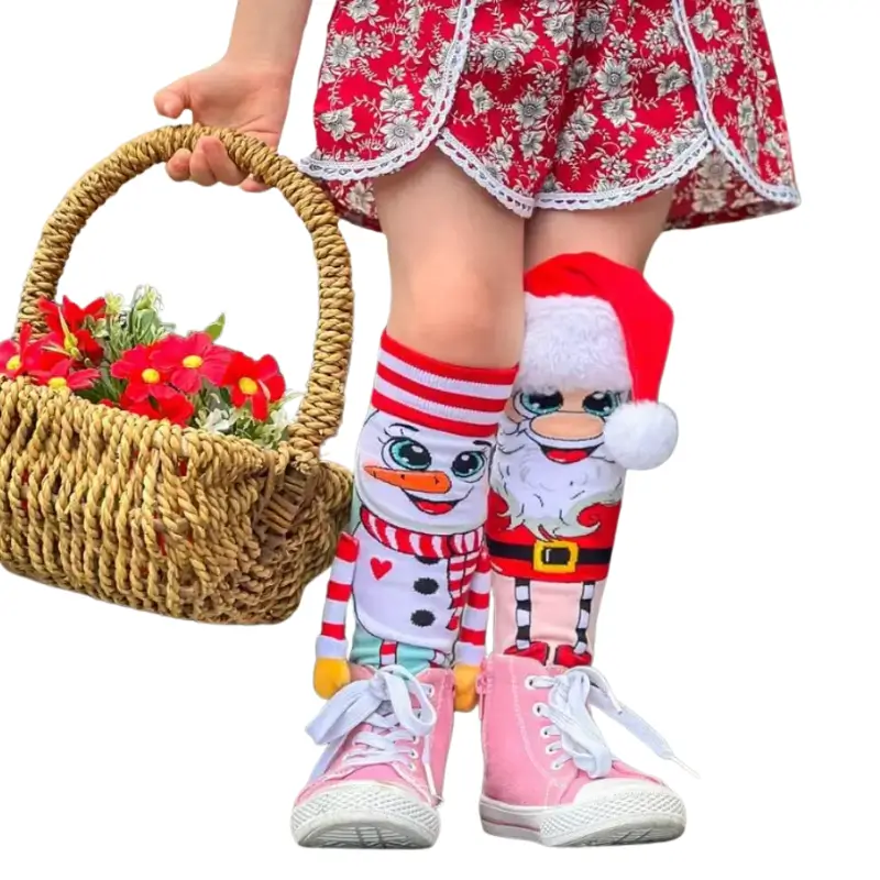 Julstrumpor med Snögubbe och Tomte 3