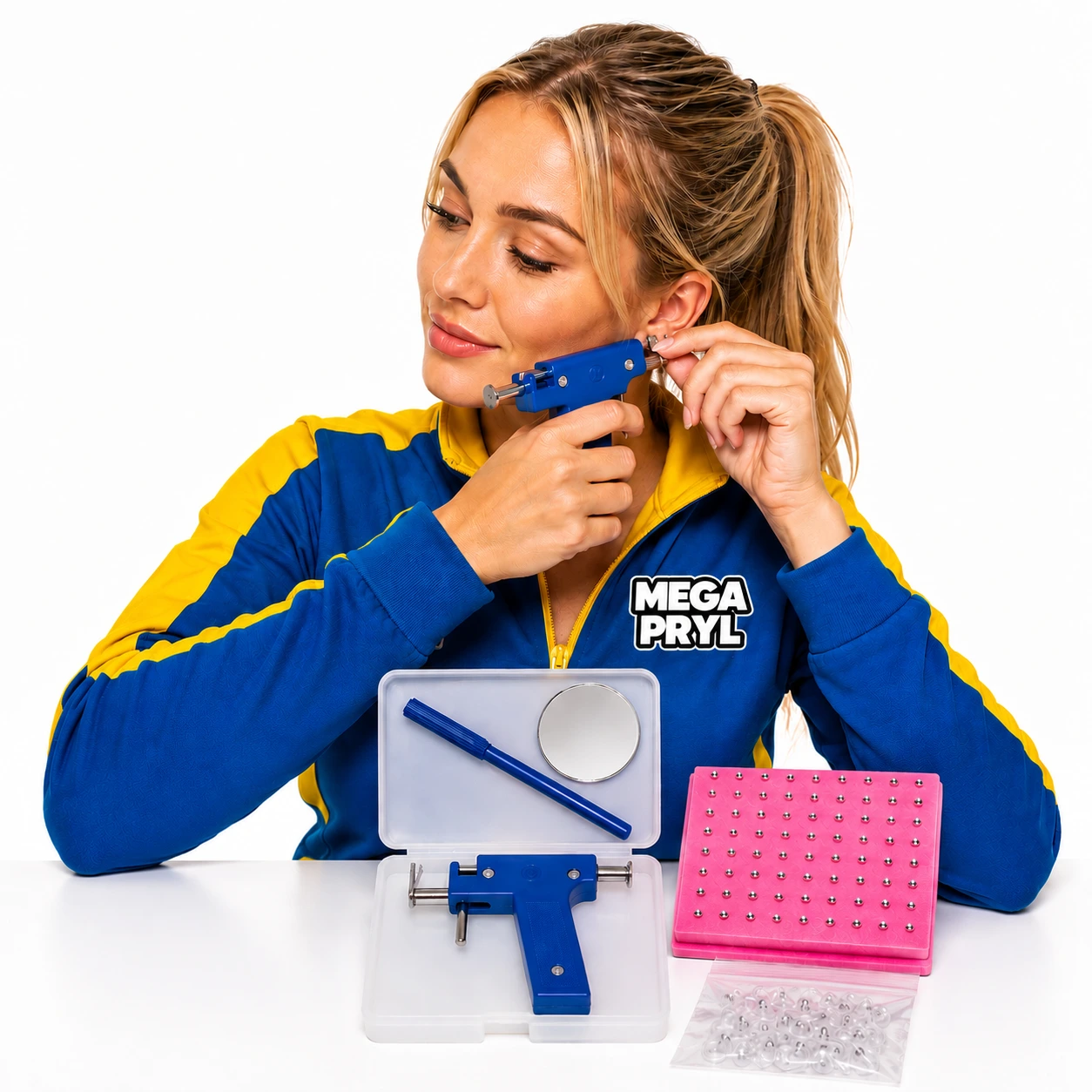Piercingpistol Kit 98-delar – För Öra, Näsa & Navel
