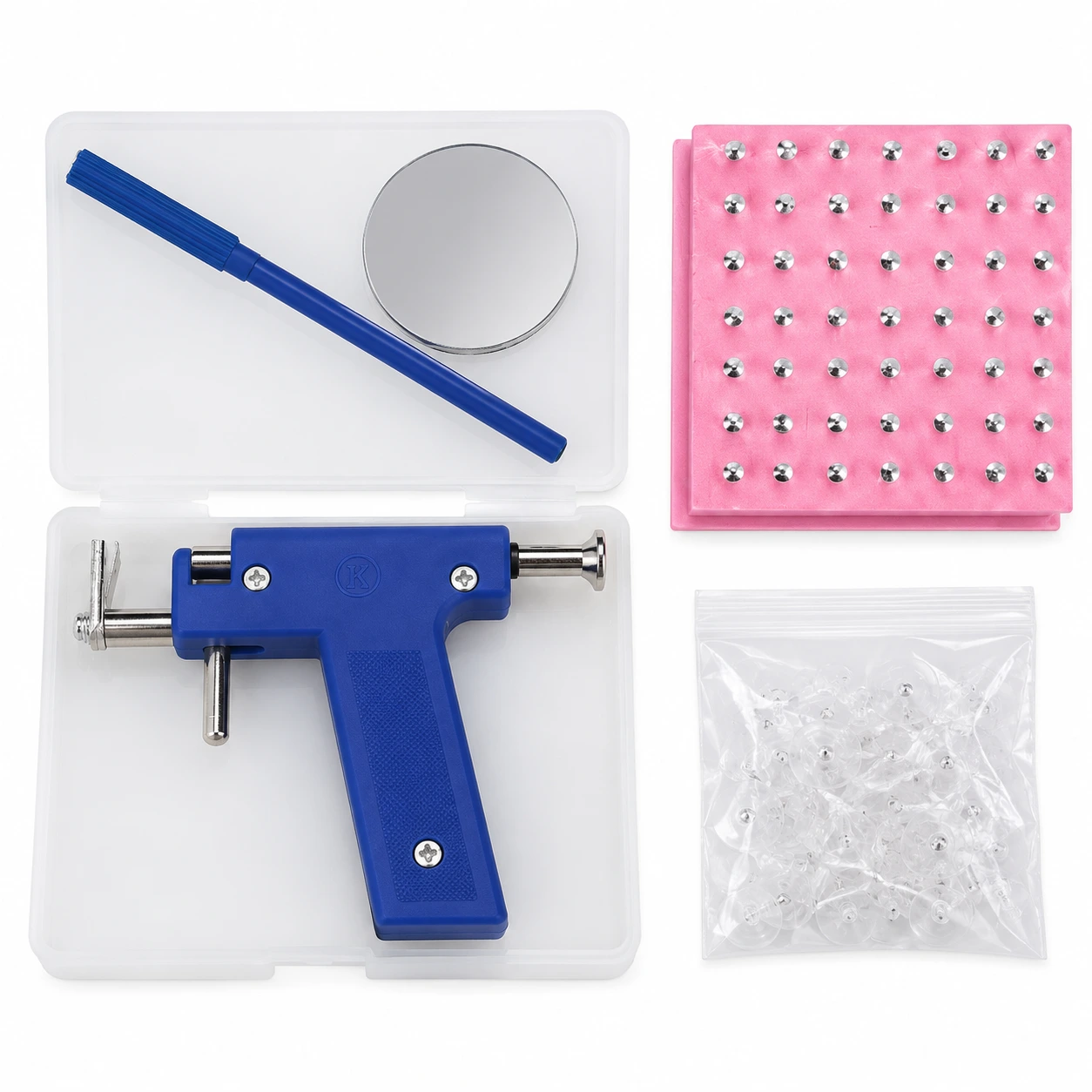 Piercingpistol Kit 98-delar – För Öra, Näsa & Navel