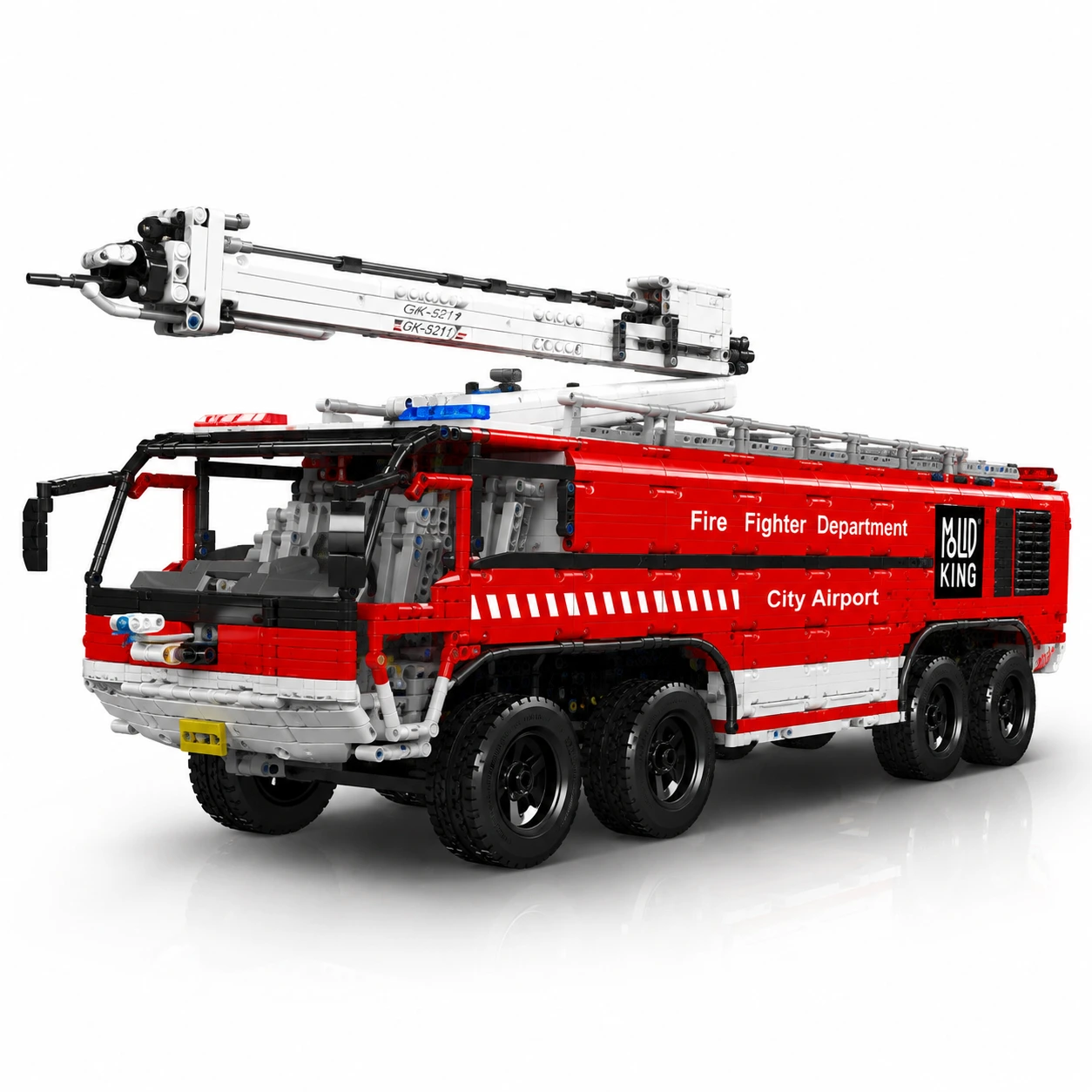 Byggklossats brandbil flygplats räddningsfordon