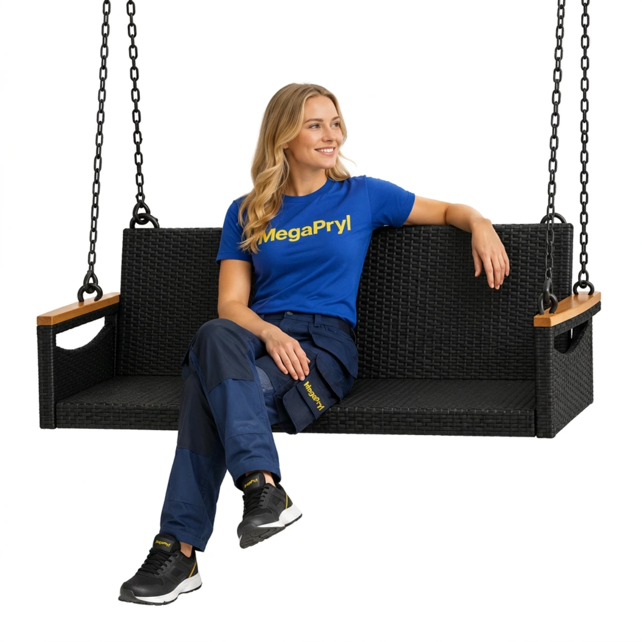 Hängsoffa för utomhusbruk 109 x 62 x 40 cm