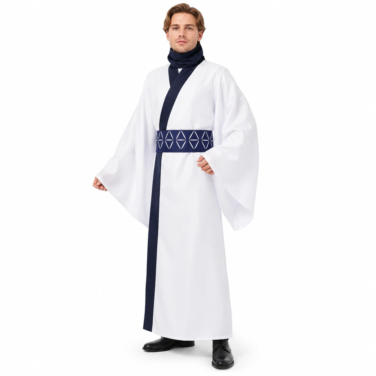 Anime cosplaydräkt med kimono och bälte