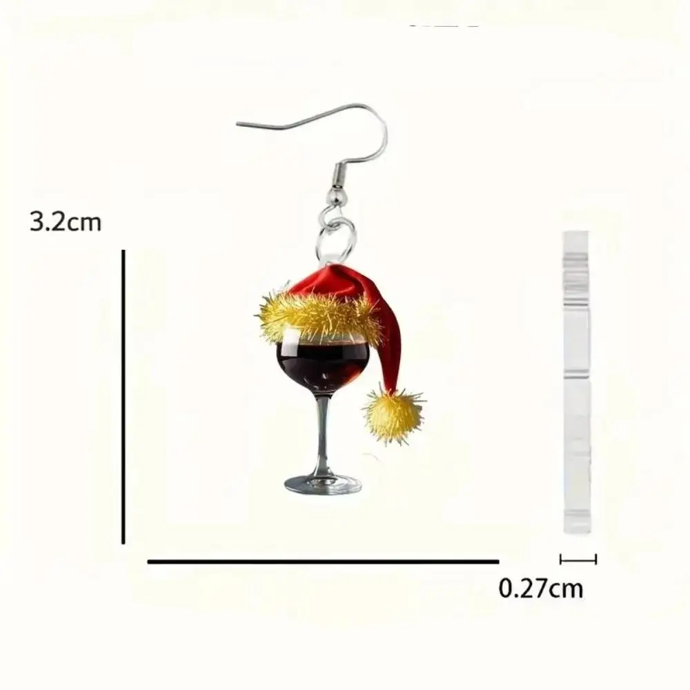 Julörhängen Vinglas med Tomteluva 5