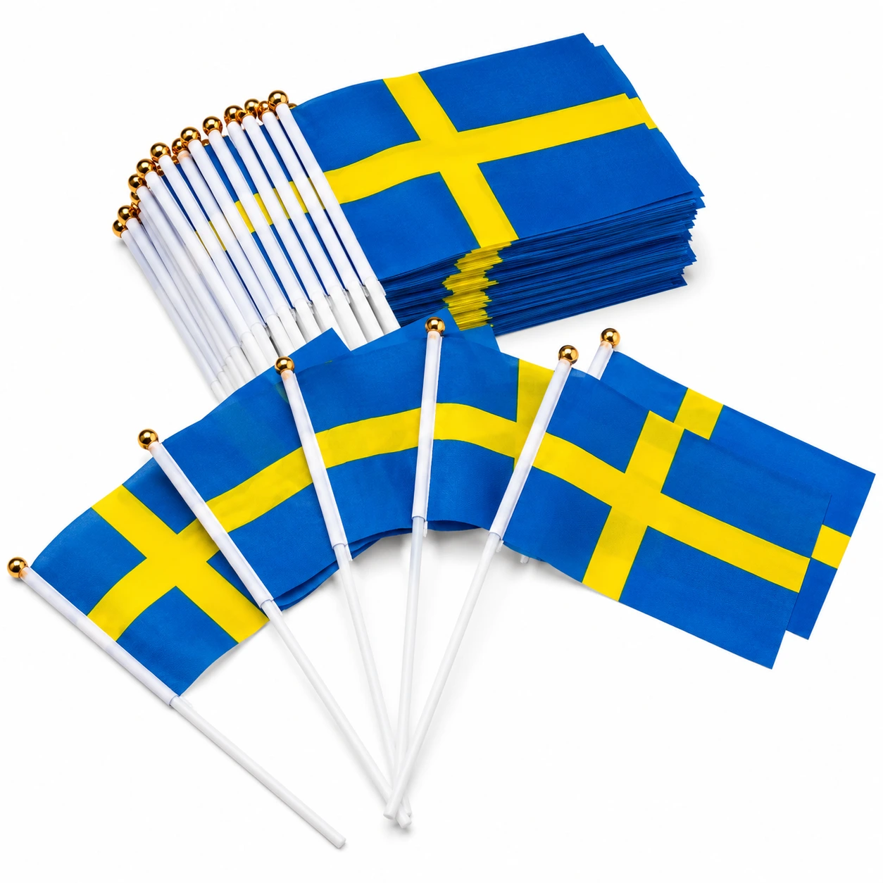 Sverige Handflagga Polymix – 14 x 21 cm