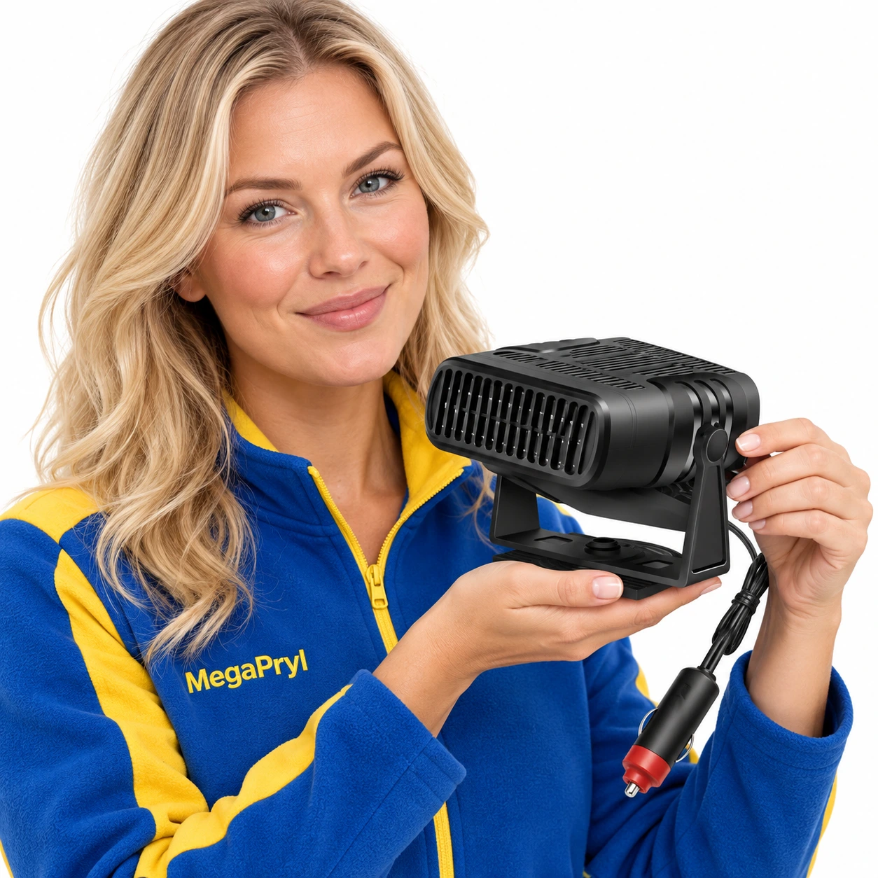 Auton sisätilanlämmitin 12V/24V, sulatus ja 360° säätö