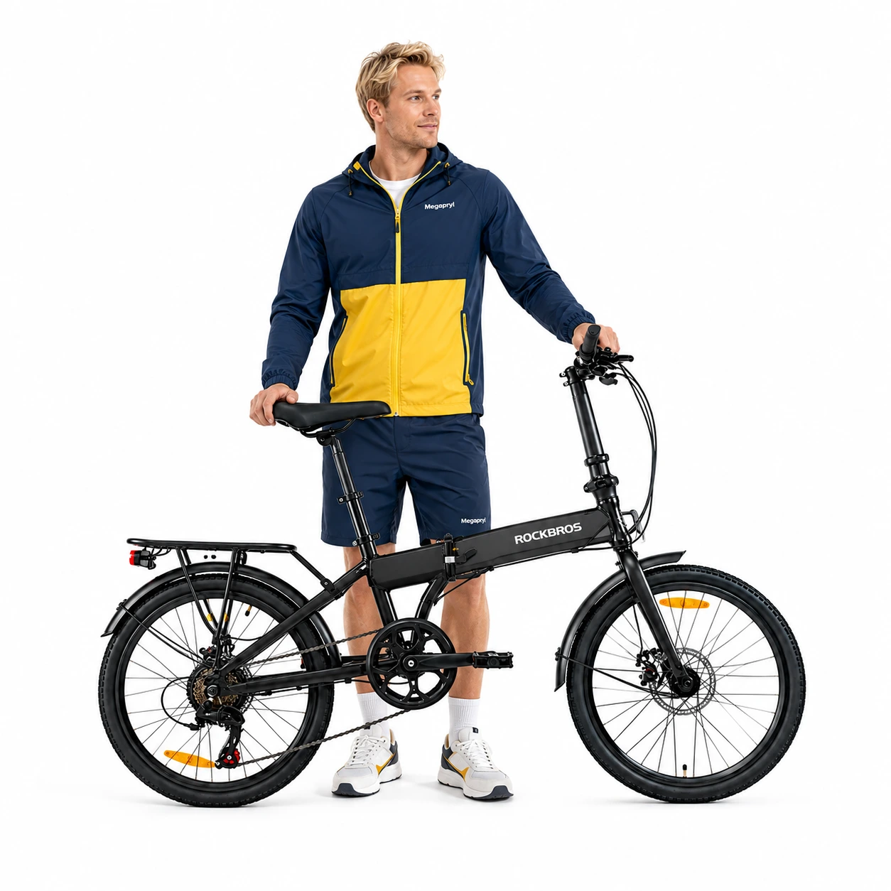 Cykel Hopfällbar 20 Tum med 7 Växlar och Skivbroms