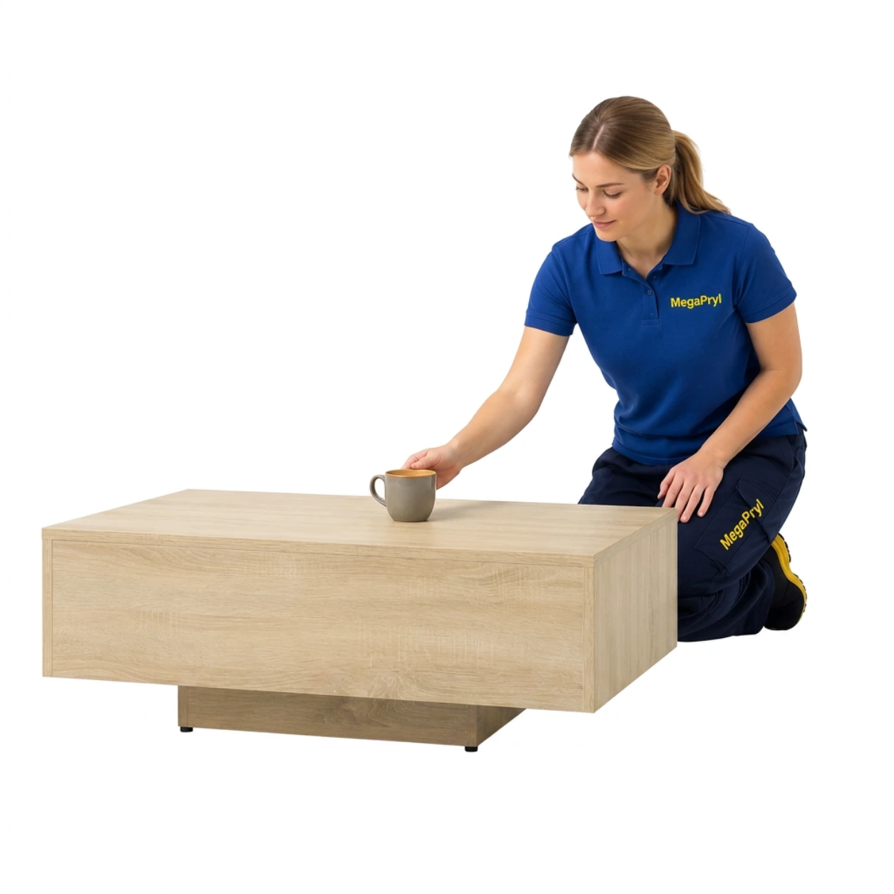 Soffbord för vardagsrum i sonoma-ek 85x55x31 cm