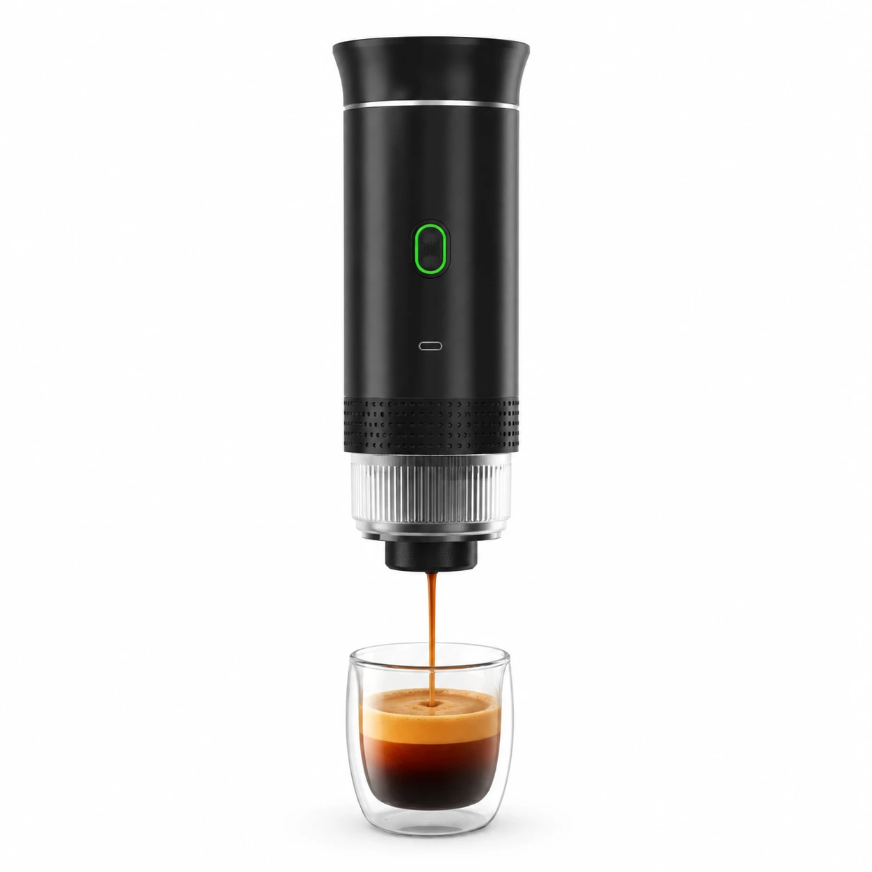 Bärbar Espressomaskin 20 Bar för Kapslar och Pulver