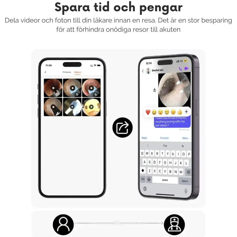Öronvaxborttagare med Kamera och LED 5