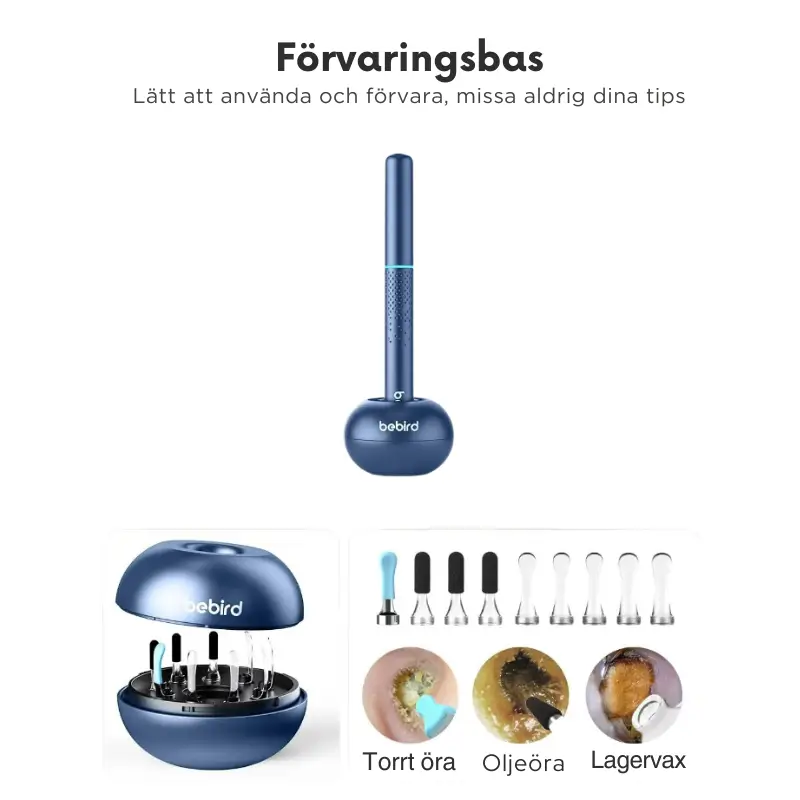 Öronvaxborttagare med Kamera och LED 4
