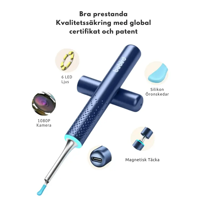 Öronvaxborttagare med Kamera och LED 3