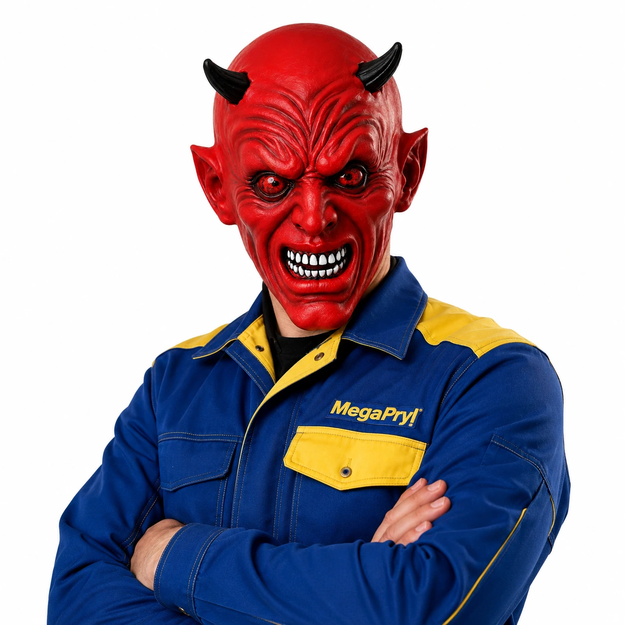Djävulsmask för halloween och maskerad