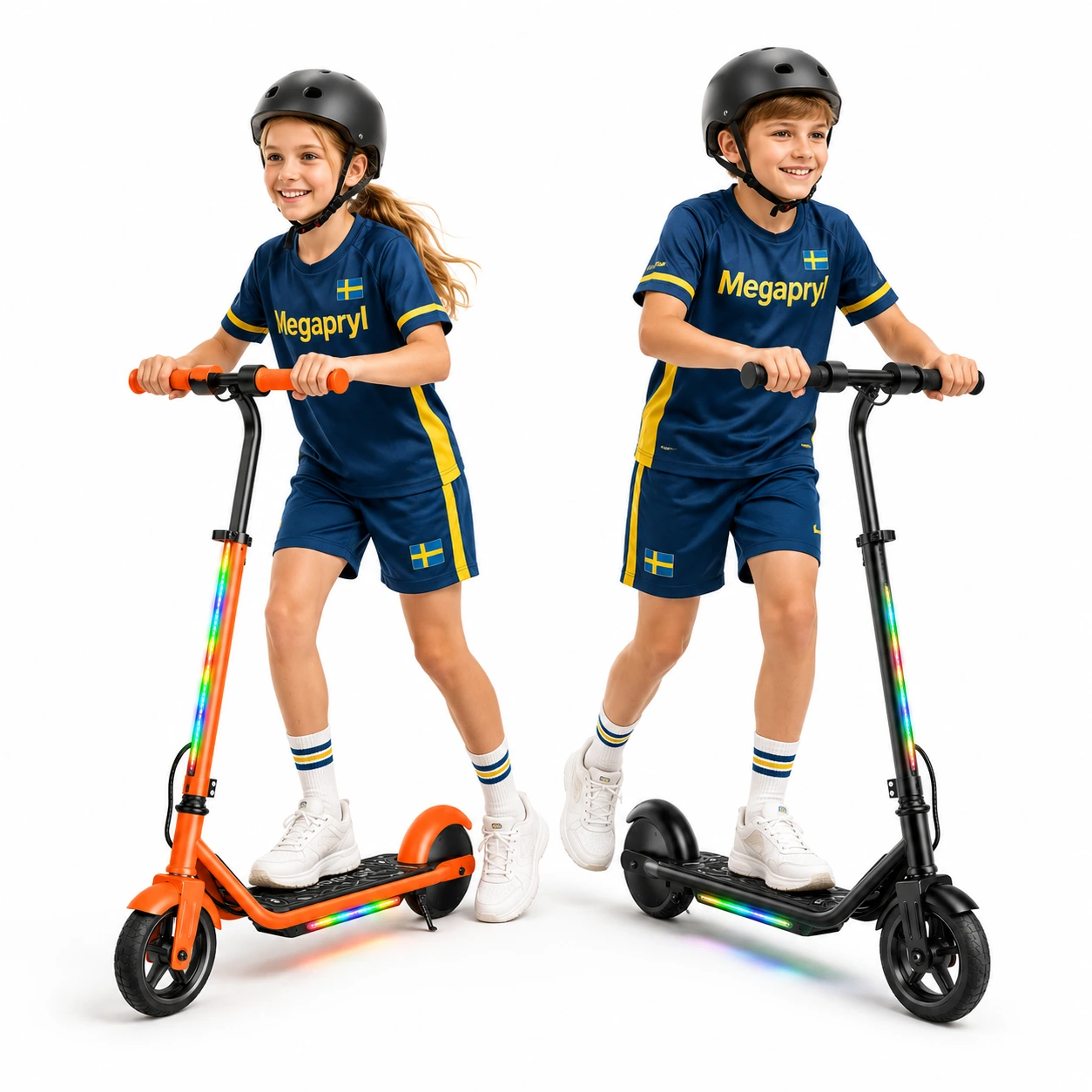 Elsparkcykel för Barn med LED – 150W Justerbar Höjd
