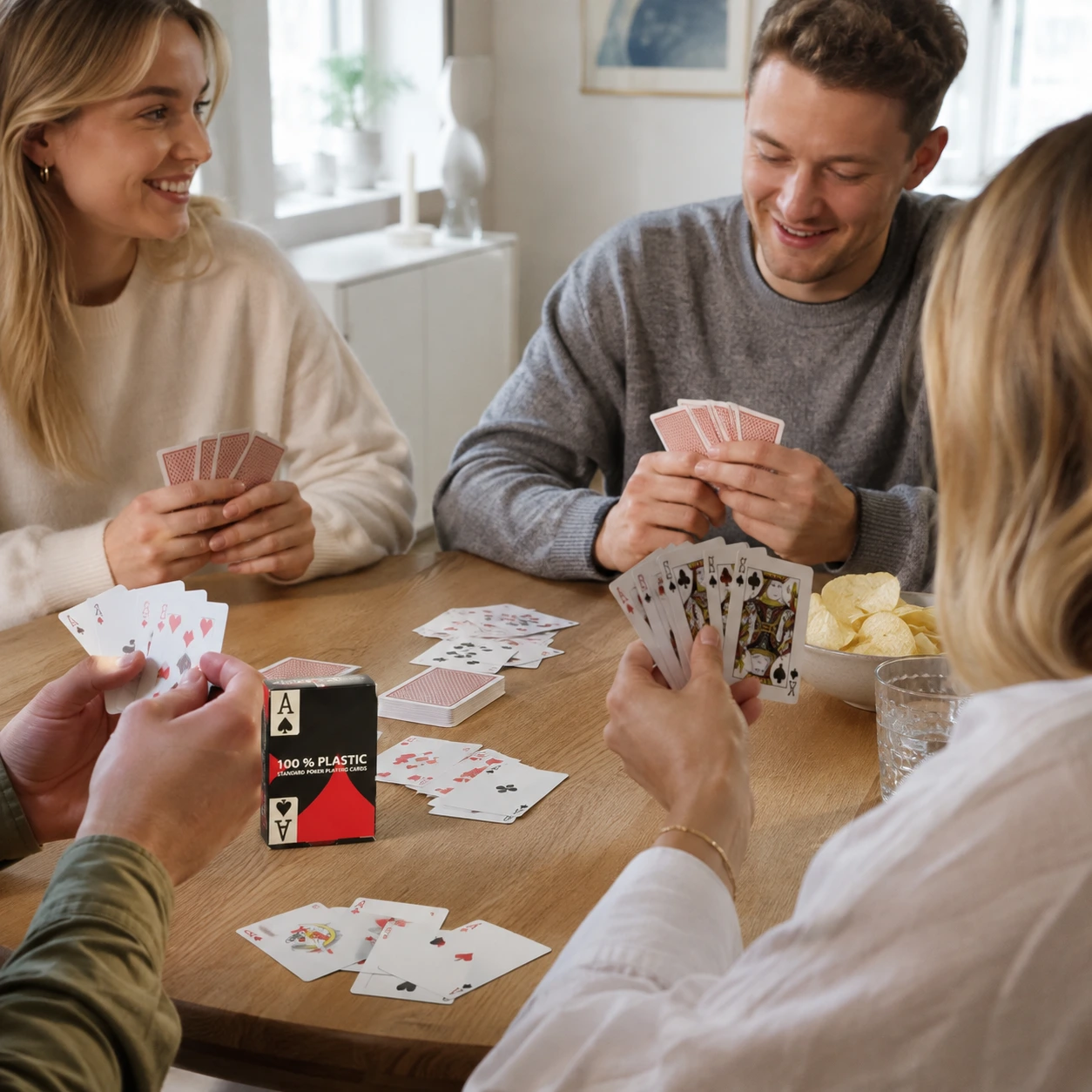 Spelkort i plast för poker och bridge