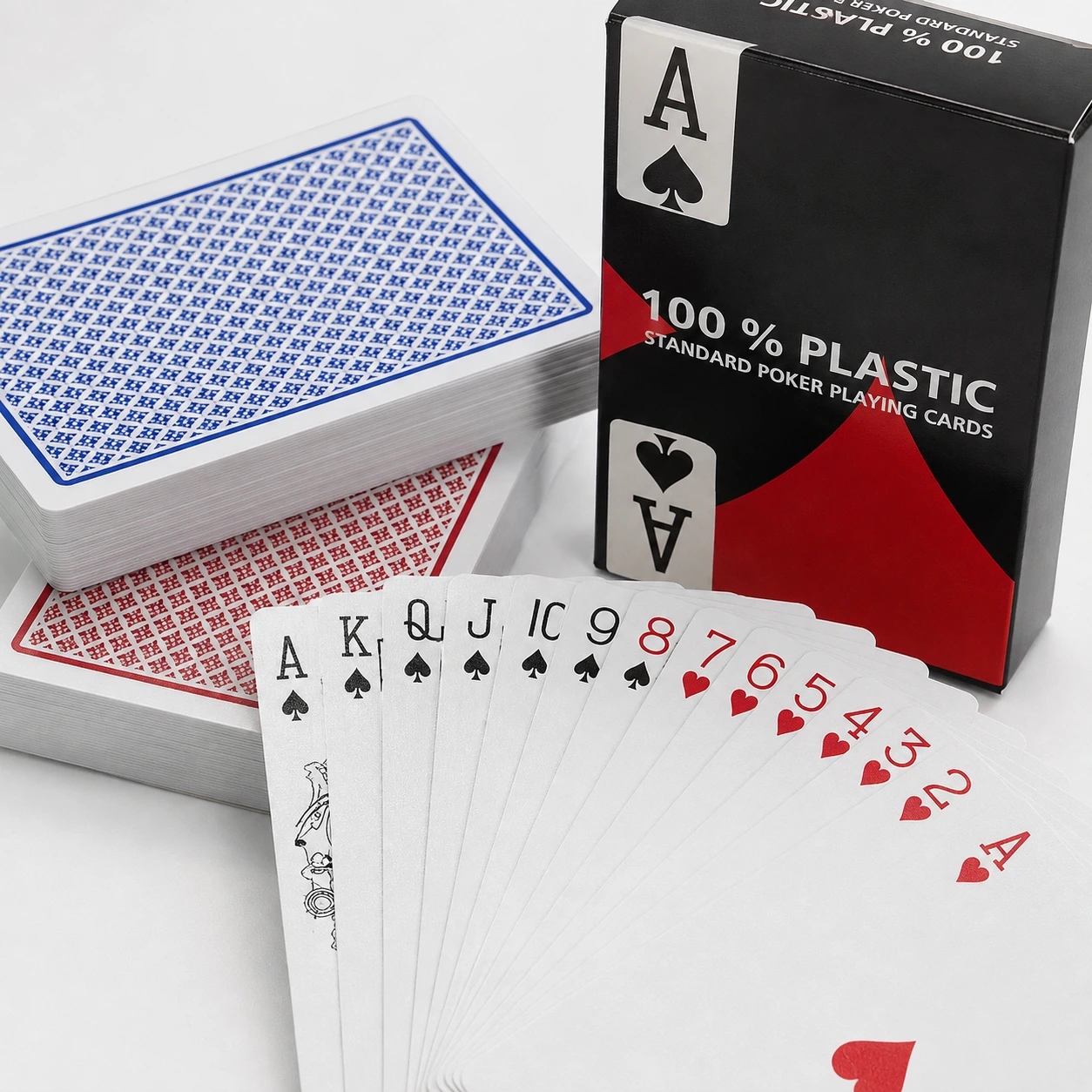 Spelkort i plast för poker och bridge