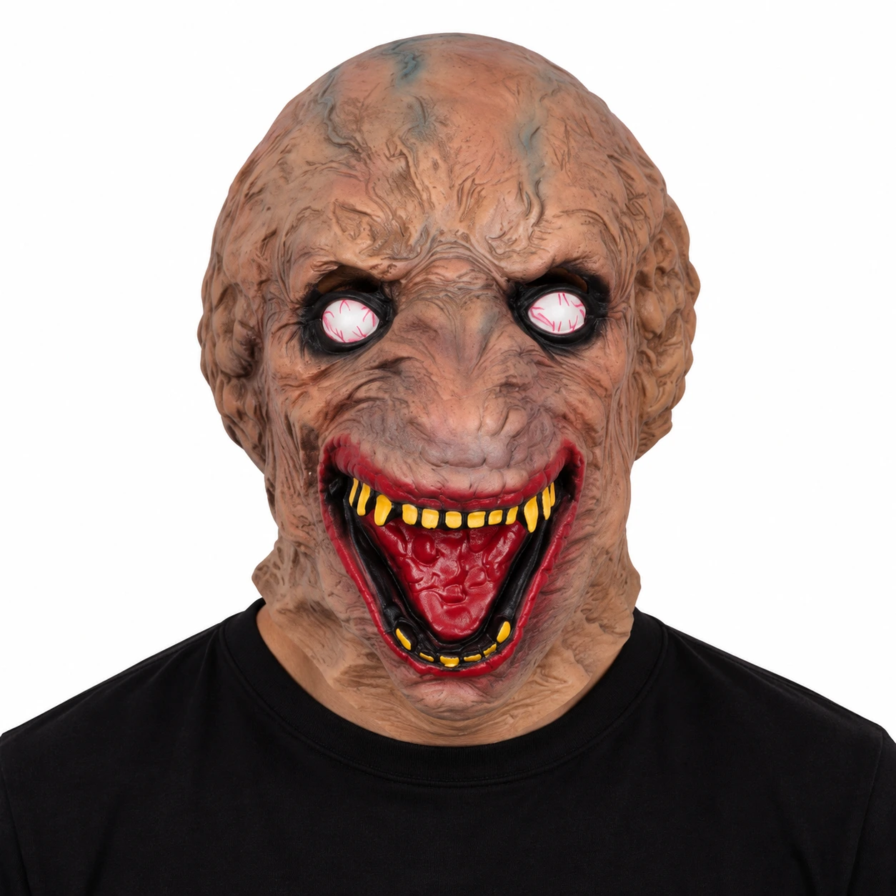 Mask demon vuxen i latex, heltäckande