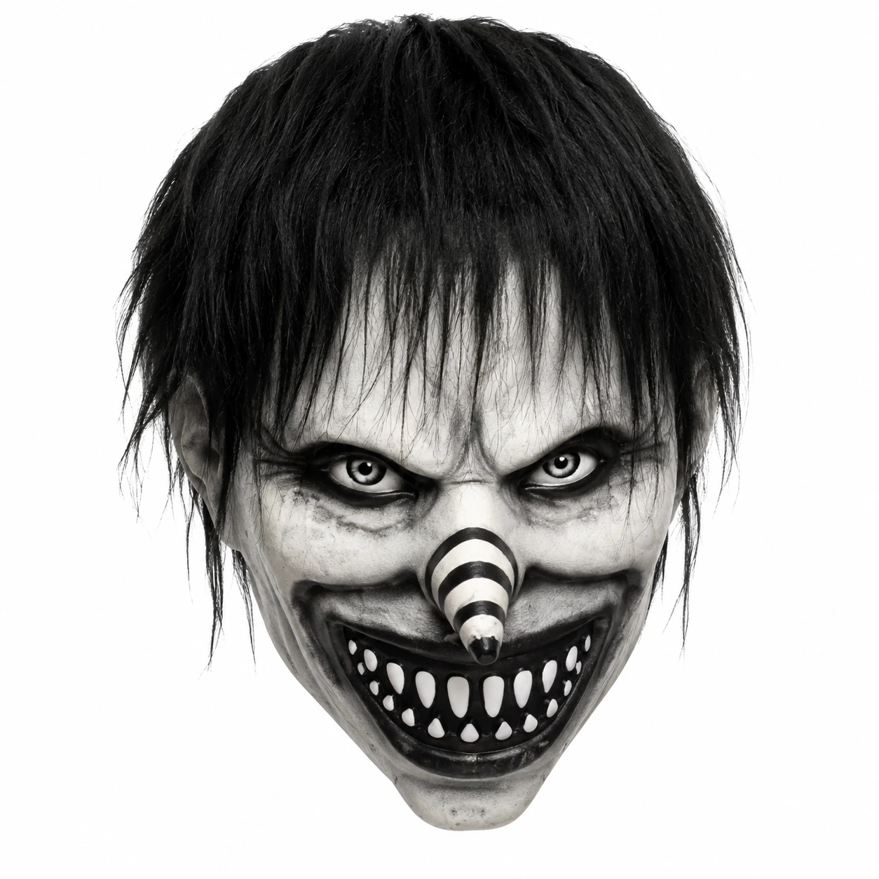 Läskig clownmask för halloween och maskerad
