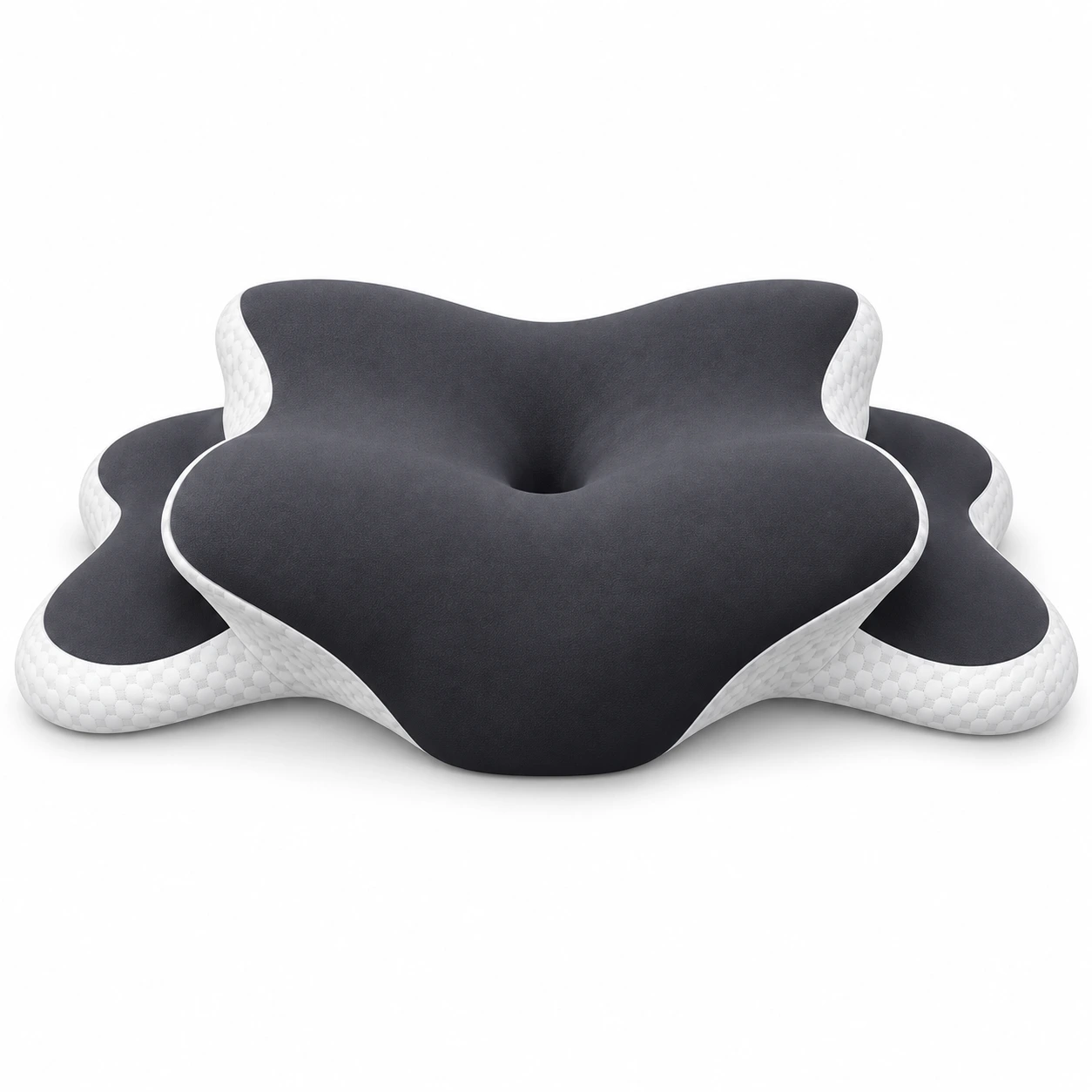 Ergonominen niskatyyny kylki- ja selkänukkujalle