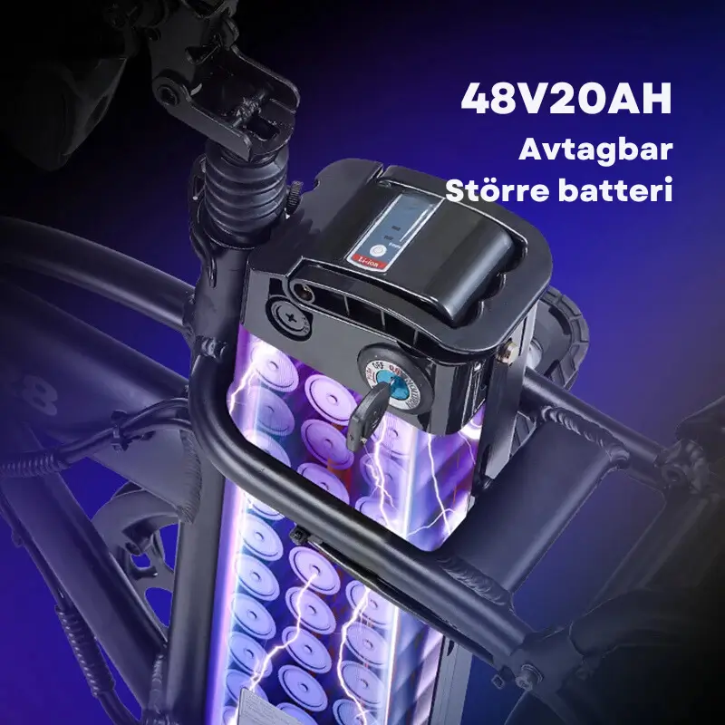 Elcykel 48V 800W - Fällbar Fatbike 3