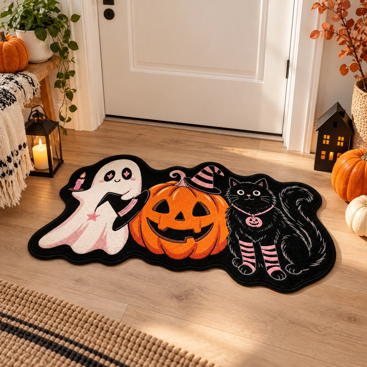 Halloween-matto eteiseen ja makuuhuoneeseen