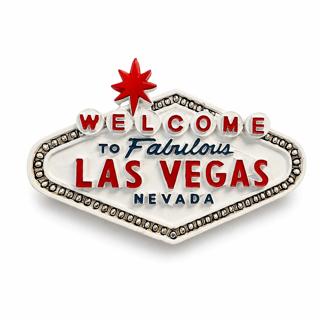 Kylskåpsmagnet med Las Vegas-motiv