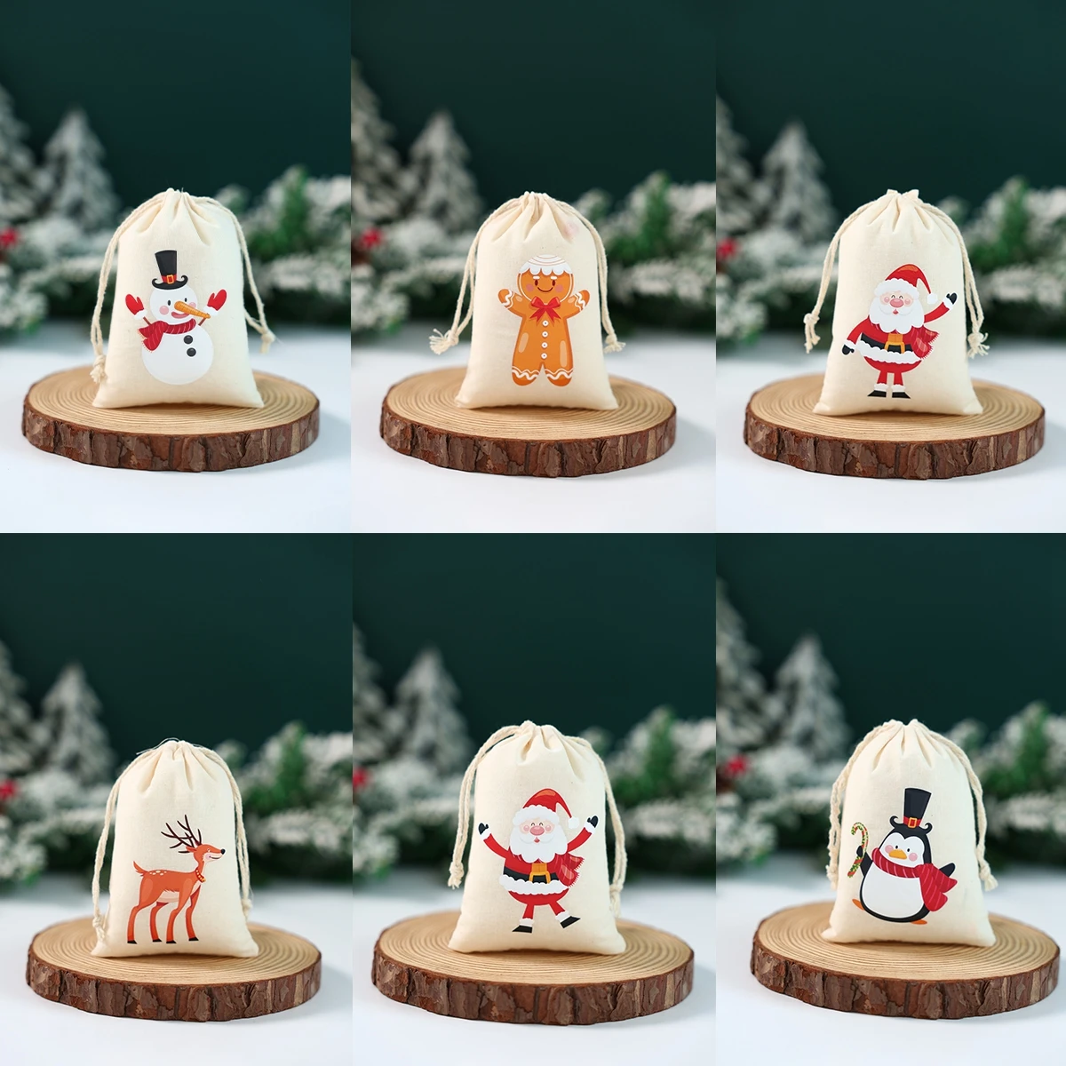 Julklappspåsar - 6-pack Presentpåsar 5