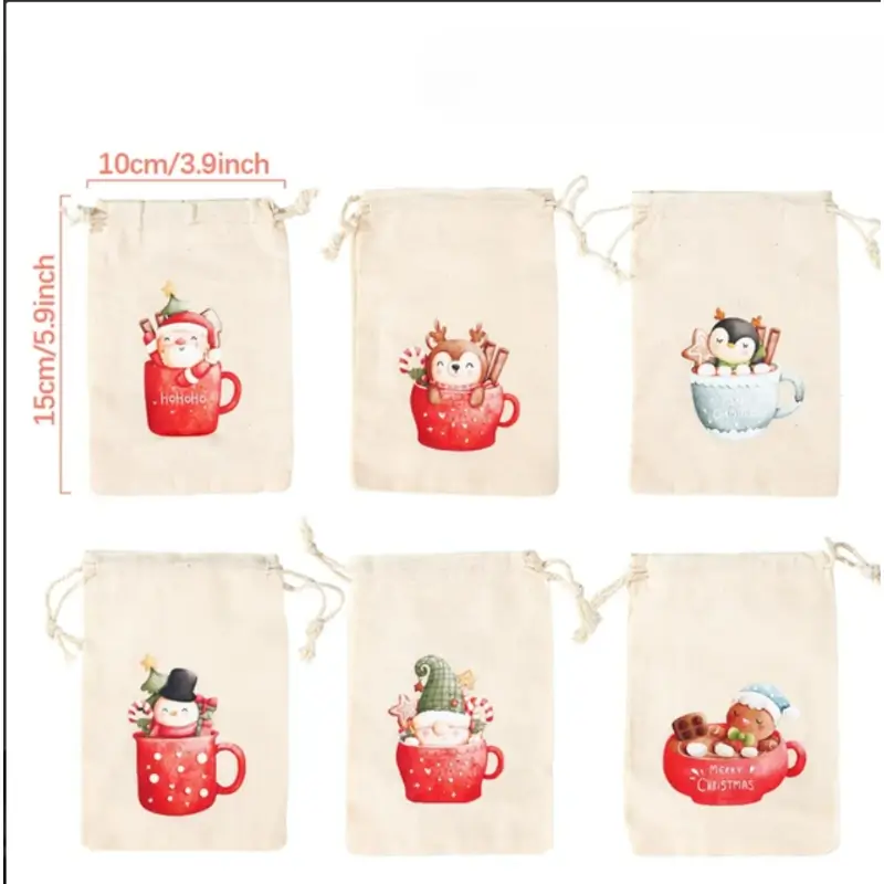 Julklappspåsar - 6-pack Presentpåsar 8