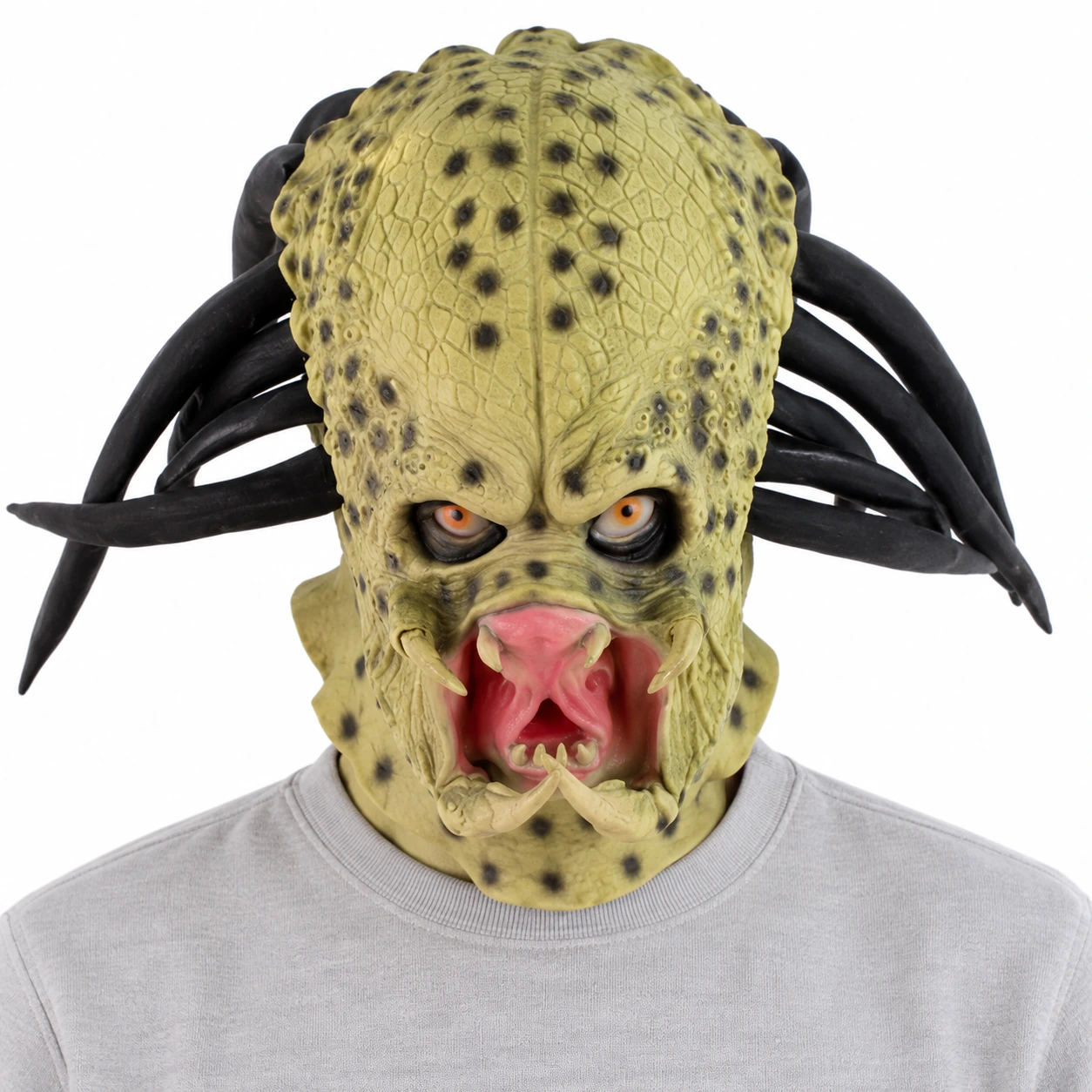 Mask vuxen rovdjursmonster i latex, heltäckande