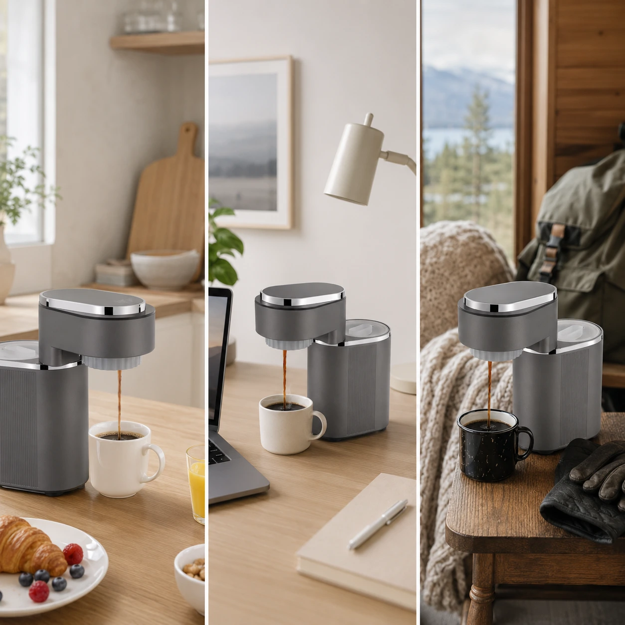 Portabel Espressomaskin 15 Bar 150 ml – Mini Kaffemaskin för Resa