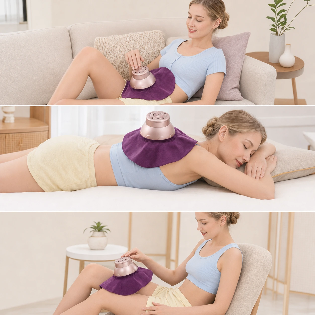 Rökfri Moxibustion Värmeapparat för Massage och Avslappning