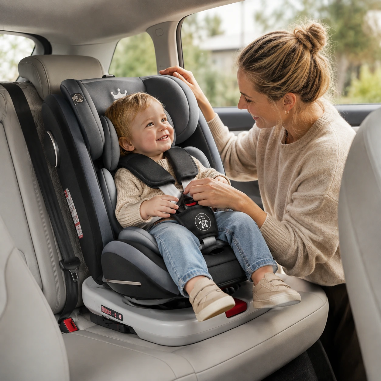 Bilbarnstol med ISOFIX och 360° rotation 9–36 kg