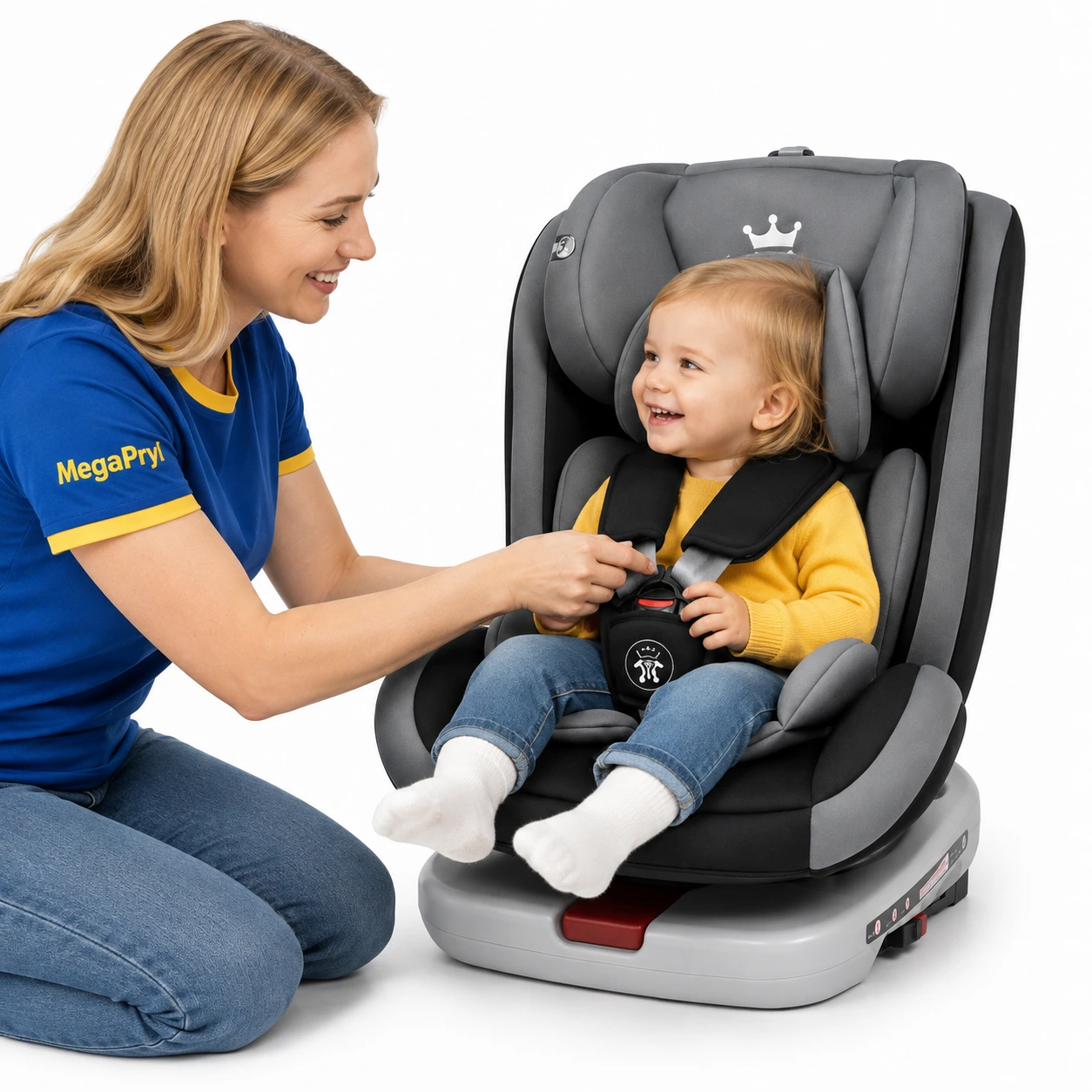Bilbarnstol med ISOFIX och 360° rotation 9–36 kg