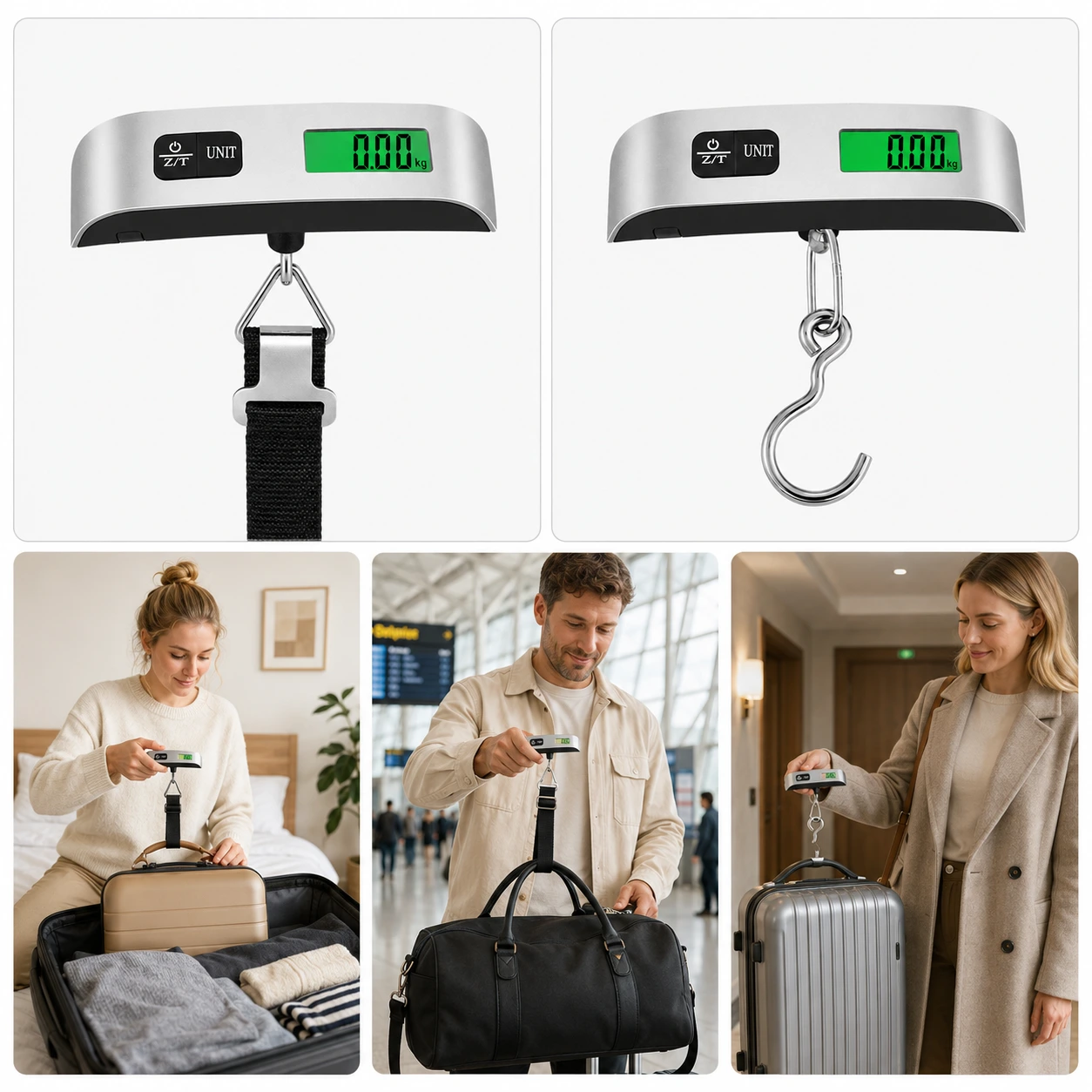 Bagagevåg Digital – Portabel Resvåg 50 kg