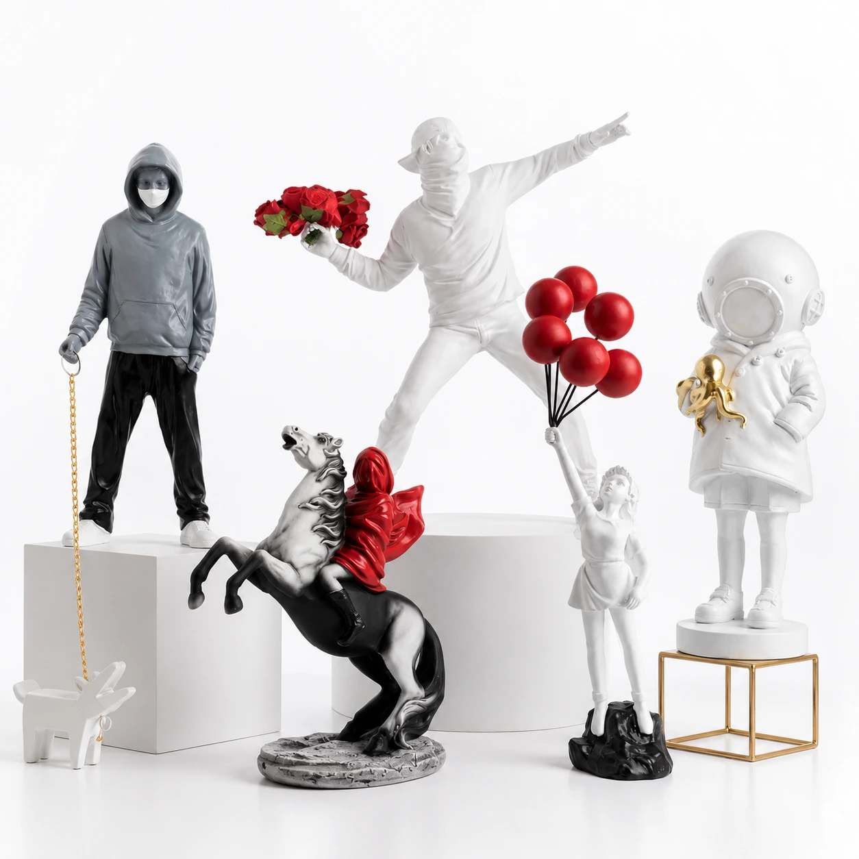 Urban Konstfigur Resin – Välj Motiv