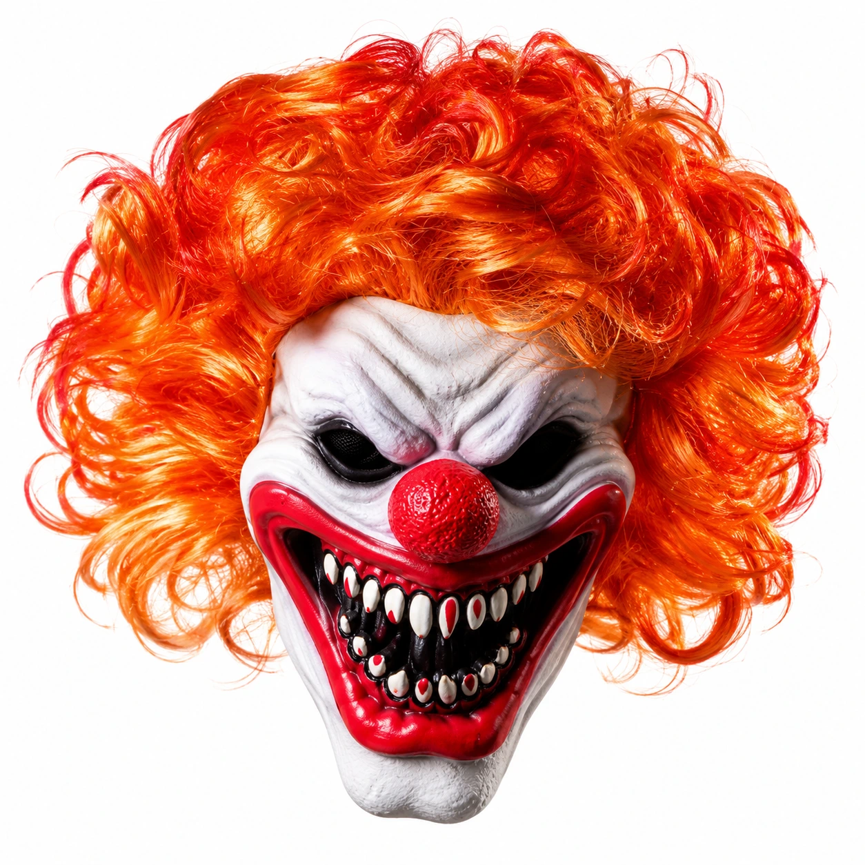 Läskig clownmask för halloween och maskerad