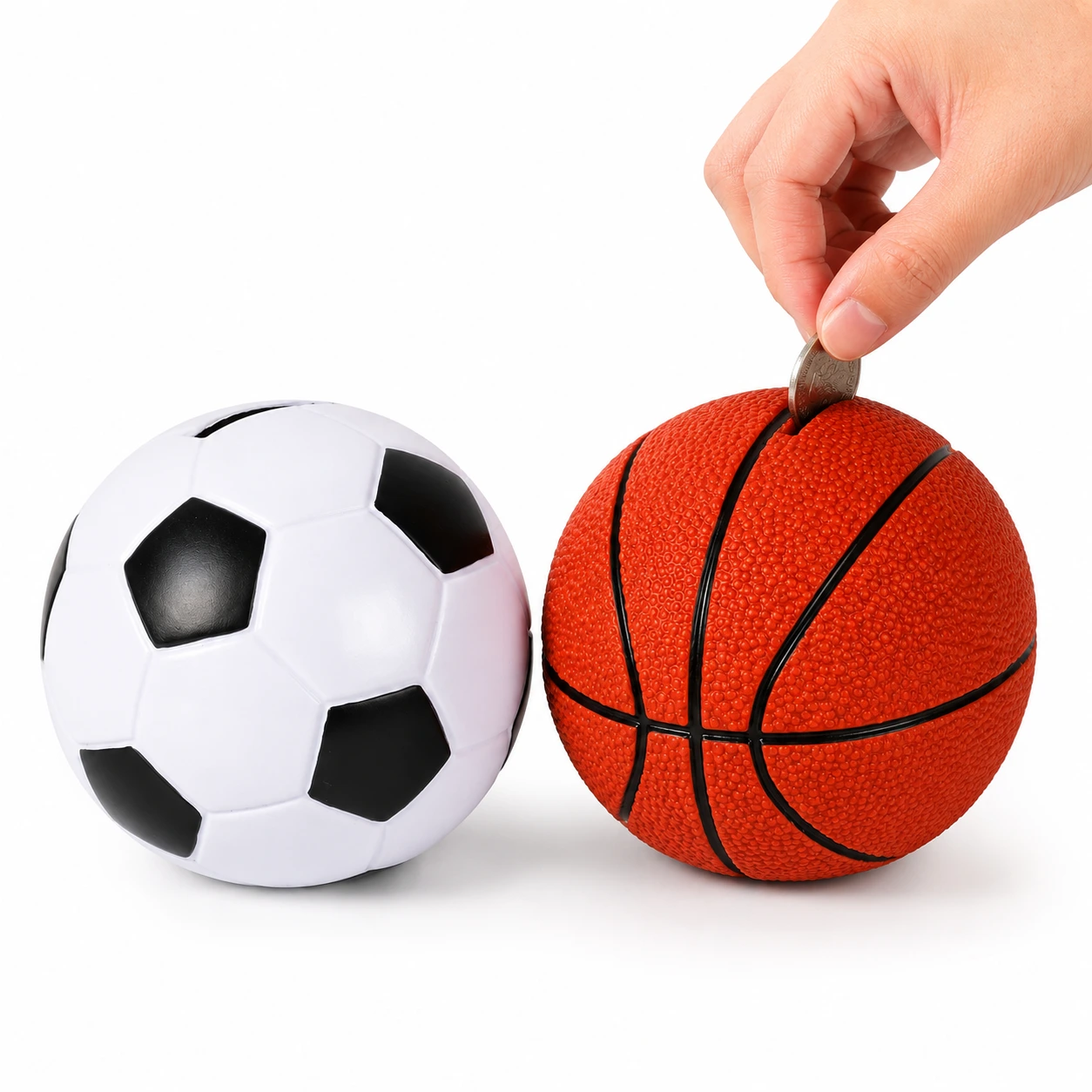 Boll Spargris Barn – Fotboll eller Basket