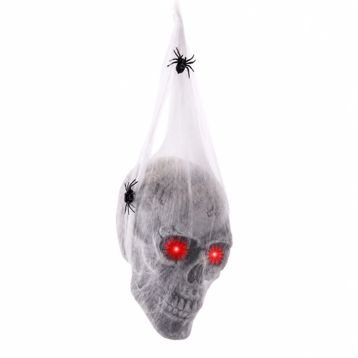 Döskalle Halloween Dekoration – Läskig Hängande Skalle med Ljus