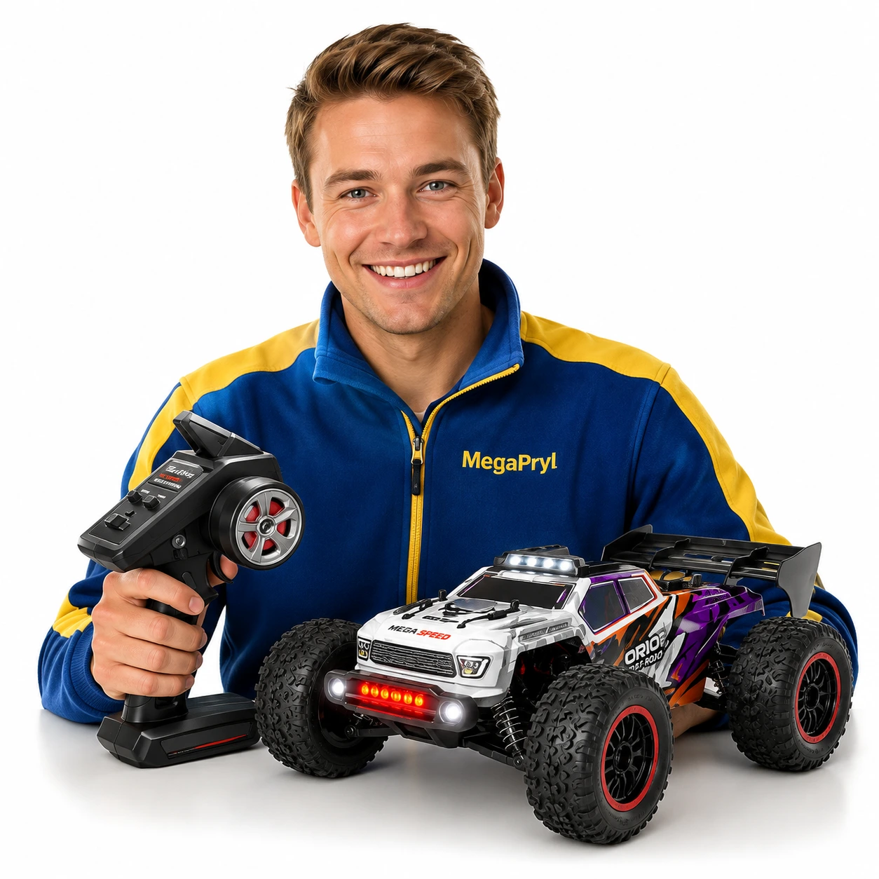 Radiostyrd terrängbil 4WD med LED och 2,4 GHz kontroll