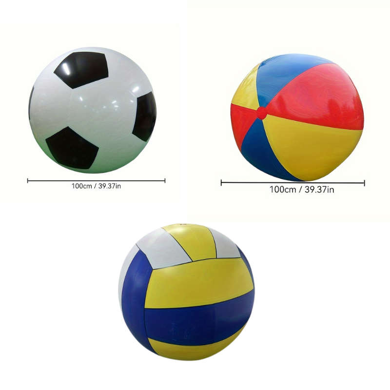 Uppblåsbar Fotbolls- och Strandboll Set 3