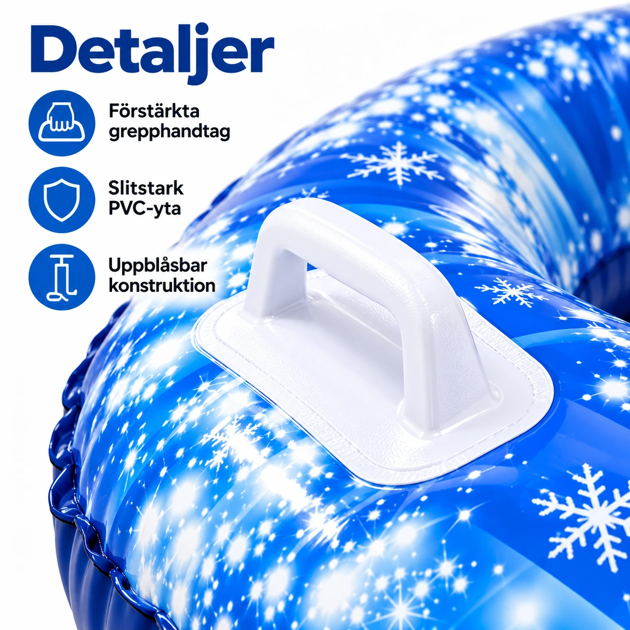 Snöring för vinterlek i PVC, 80 cm