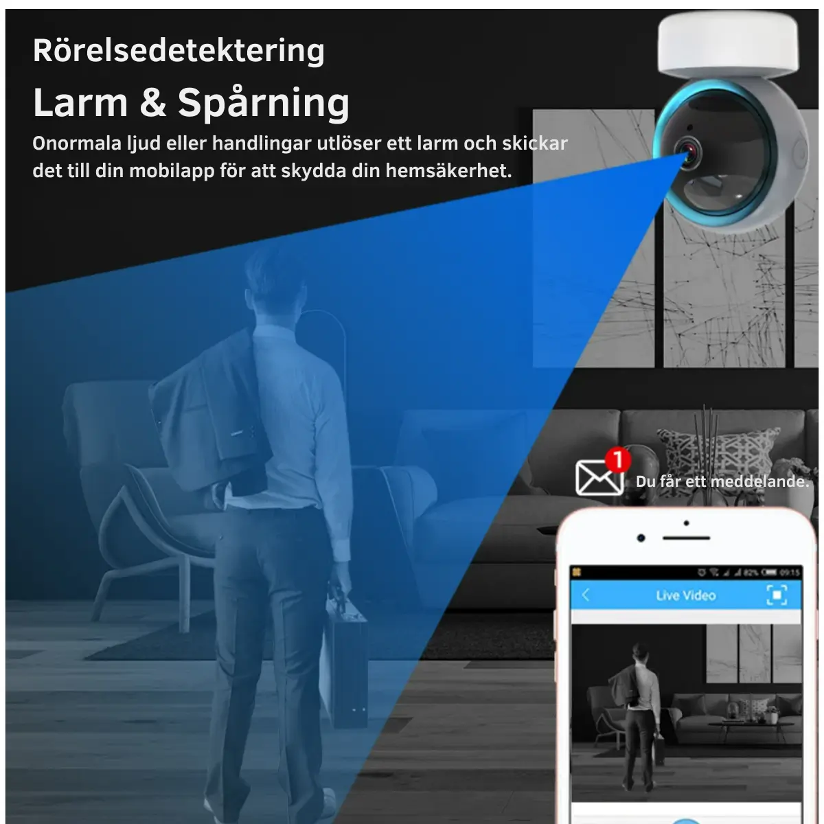 Hemövervakningskamera Smart – Trådlös 5MP 4