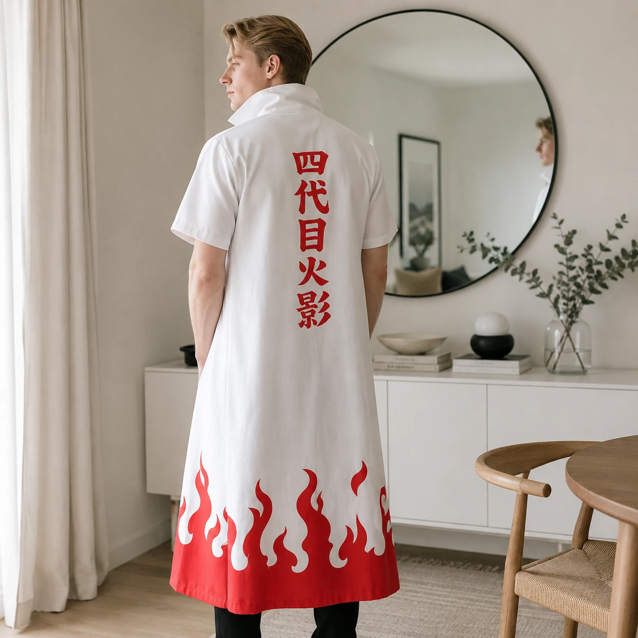 Cosplay-kappa i polyester för maskerad och cosplay
