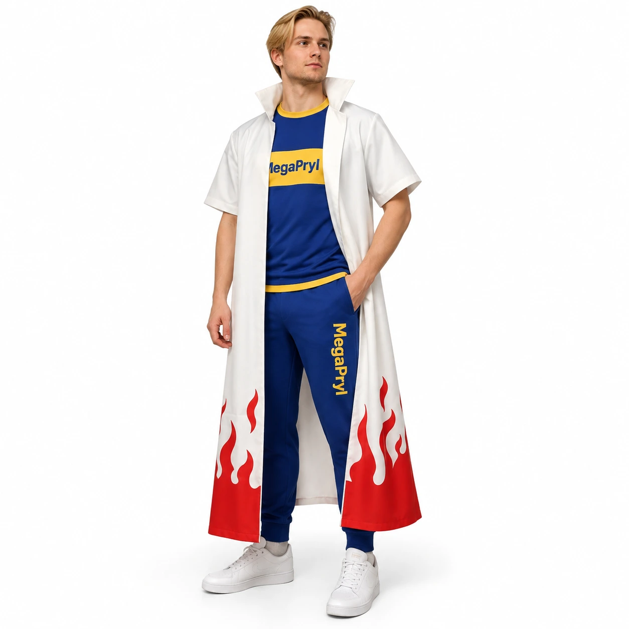 Cosplay-kappa i polyester för maskerad och cosplay