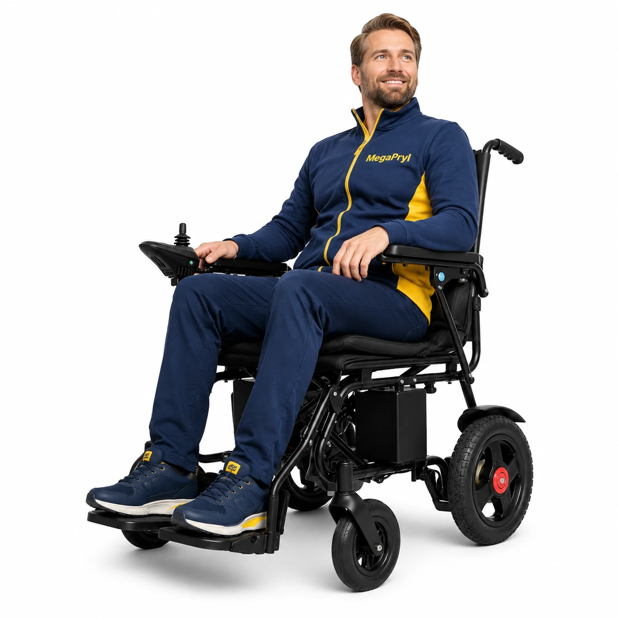 Elektrisk Rullstol Vikbar och Portabel med 250 W Motor