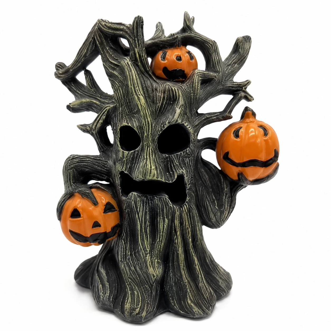 Halloweenstaty trädmonster för heminredning