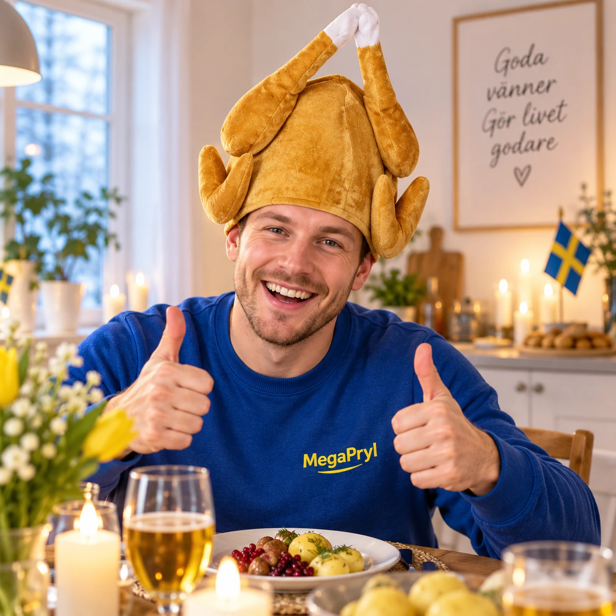 Kalkonhatt för maskerad och fest