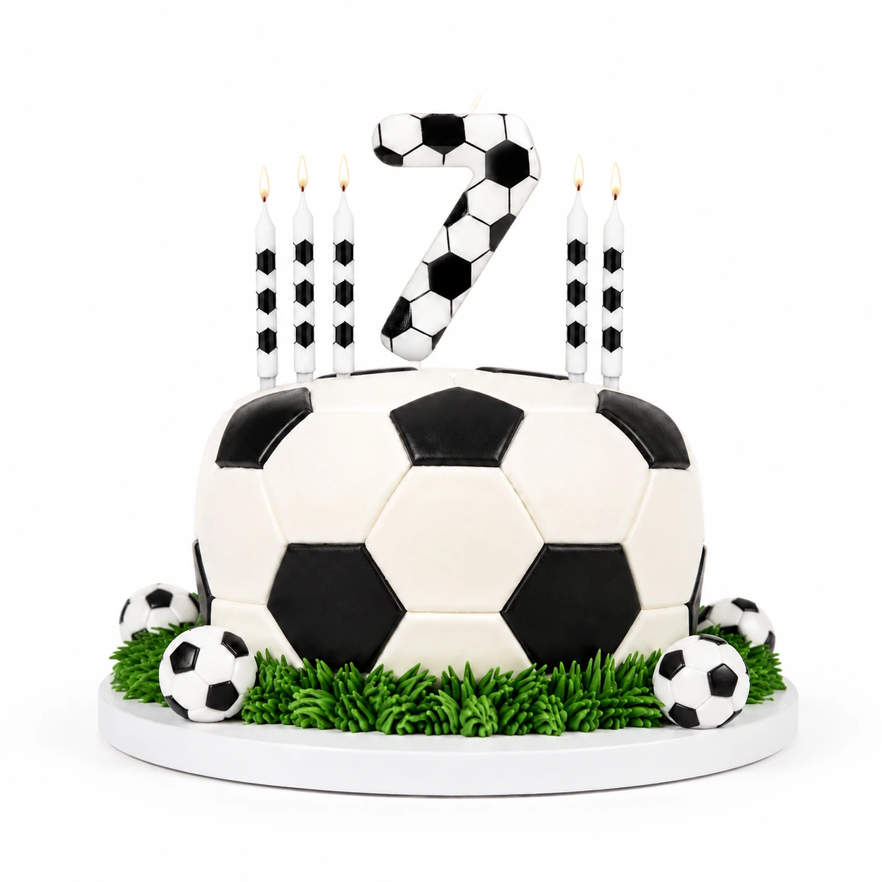 Fotboll Tårtljus 8-pack – Ålder 0–21