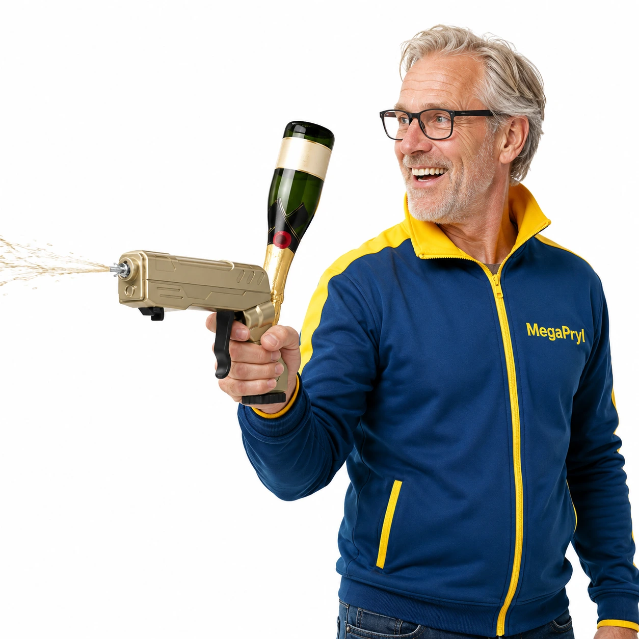 Flaskspruta för Fest – Dryckesspruta med Flasköppnare