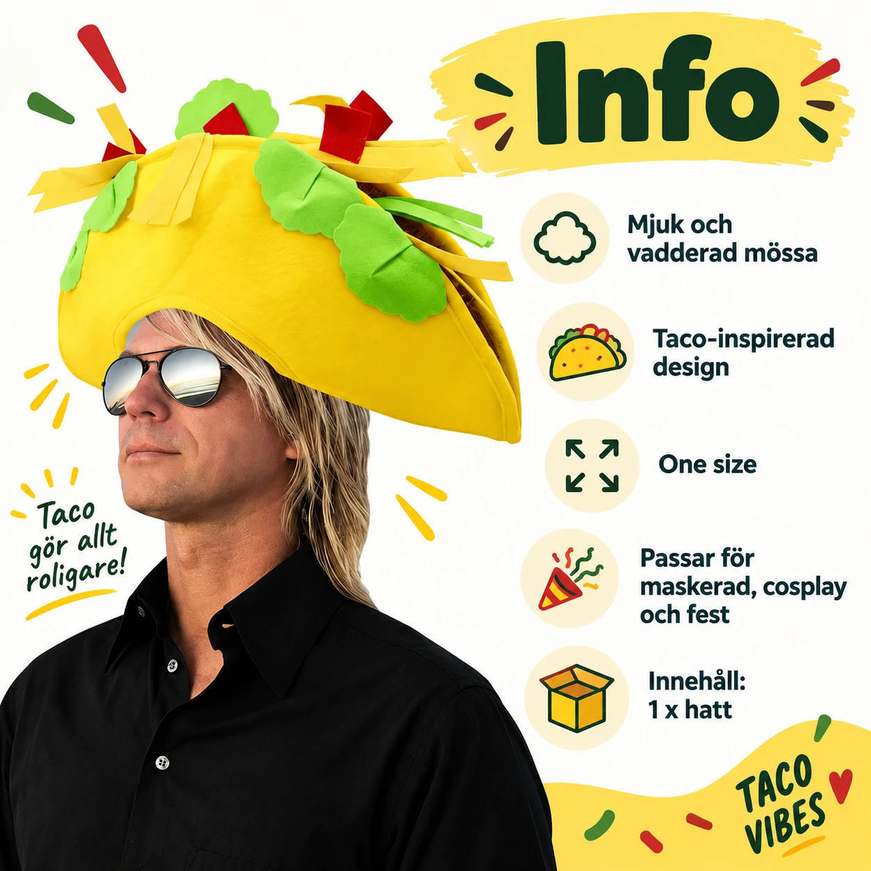 Rolig Taco Mjuk Mössa